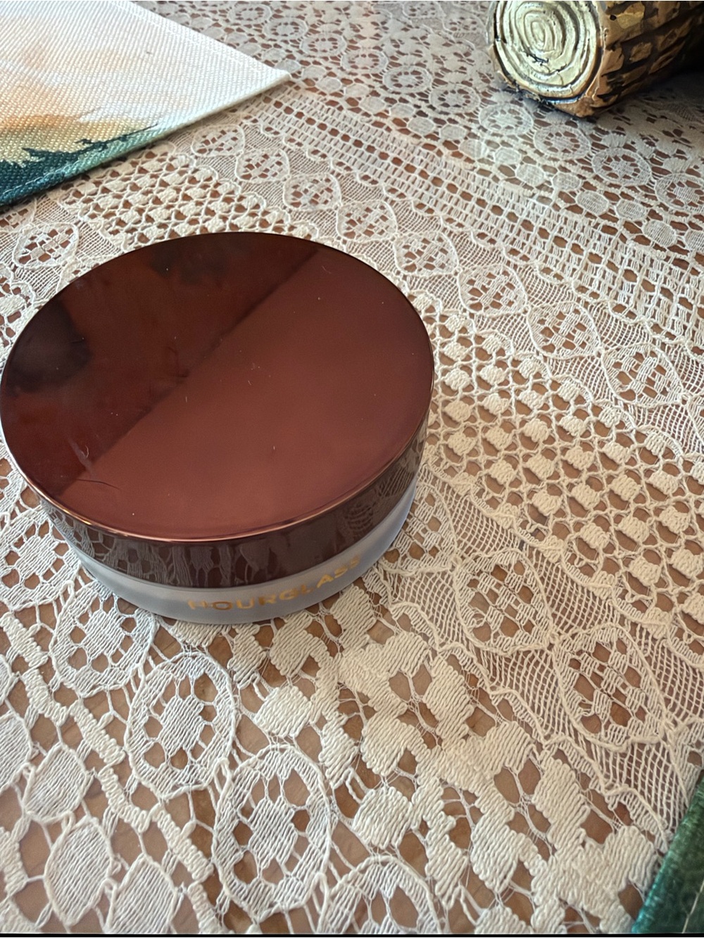 Hourglass Translucent Setting Powder with Dark Brown Metallic Lid